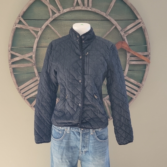 Ralph Lauren Jackets & Blazers - Ralph Lauren Vintage Black Denim Quilted Chore Jacket
